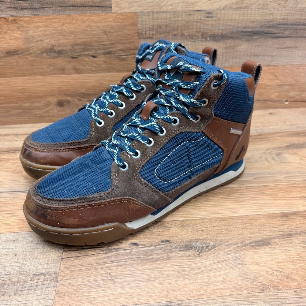 Forsake Men's size 10.5 Clyde Hiking Boots Blue and Brown - Picture 2 of 9